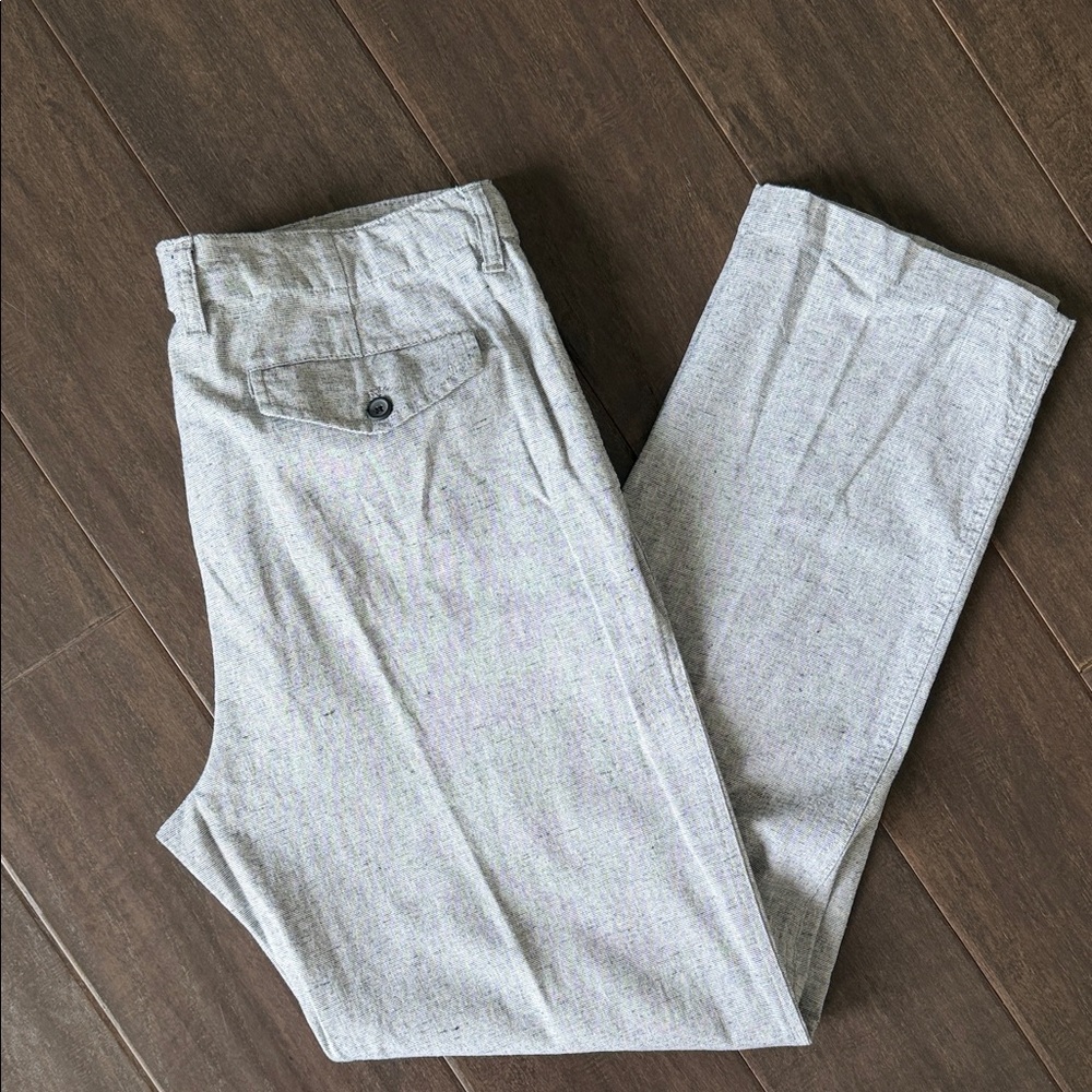 WORN ONCE Banana Republic Light Gray Men’s Linen-Cotton pant